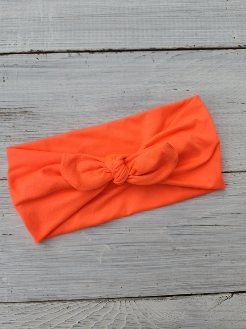 Headhug - Neon Orange Faux Bow