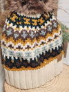 The Winter Wanderer Pom Beanie Hat - Cream