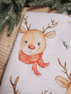 Waffle Kitchen Towel with Hanging Loop - Reindeer