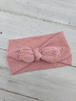 Light Rust Textured Faux Bow Headhug