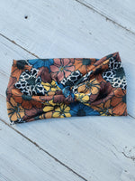 Wild Floral Faux Bow Headhug
