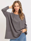 Beloved Two Pocket Sweater - Charcoal