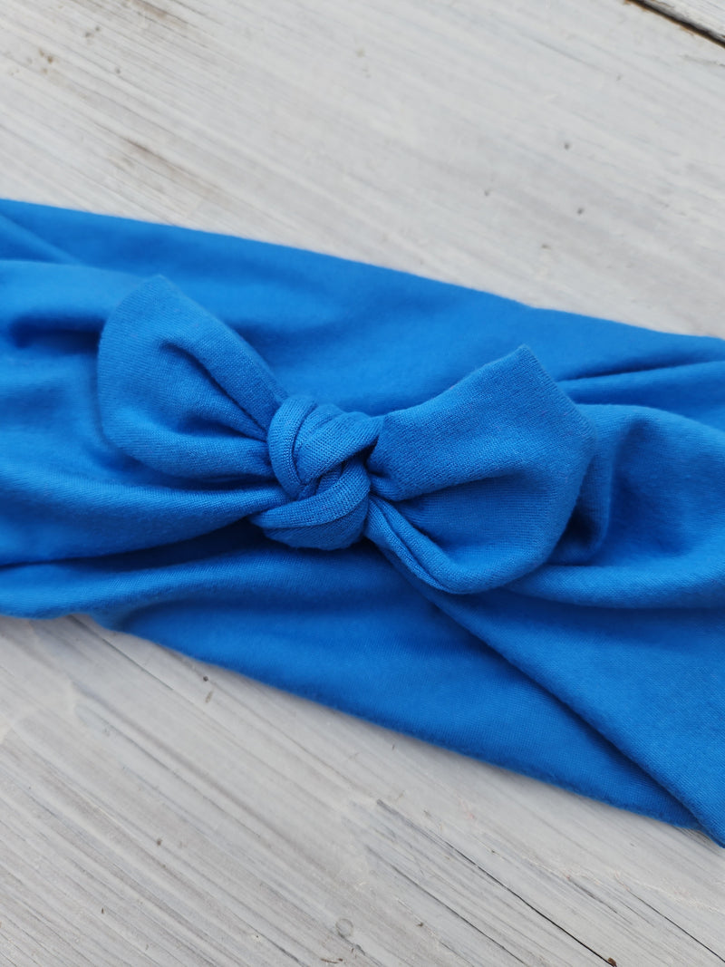 Headhug - Neon Blue Faux Bow