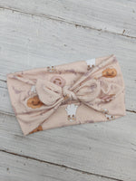 Boho Ghost Faux Bow Headhug