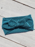 Turquoise + Black Urban Textured Headhug