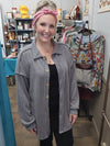 Grey Check Medium Weight Shacket (small- 3xl)