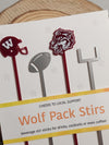 Winneconne Wolves Acrylic Stir Sticks