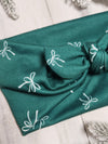Green Bow Faux Bow Headhug