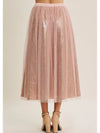 Blush Whimsy Sequin Tulle Midi Skirt