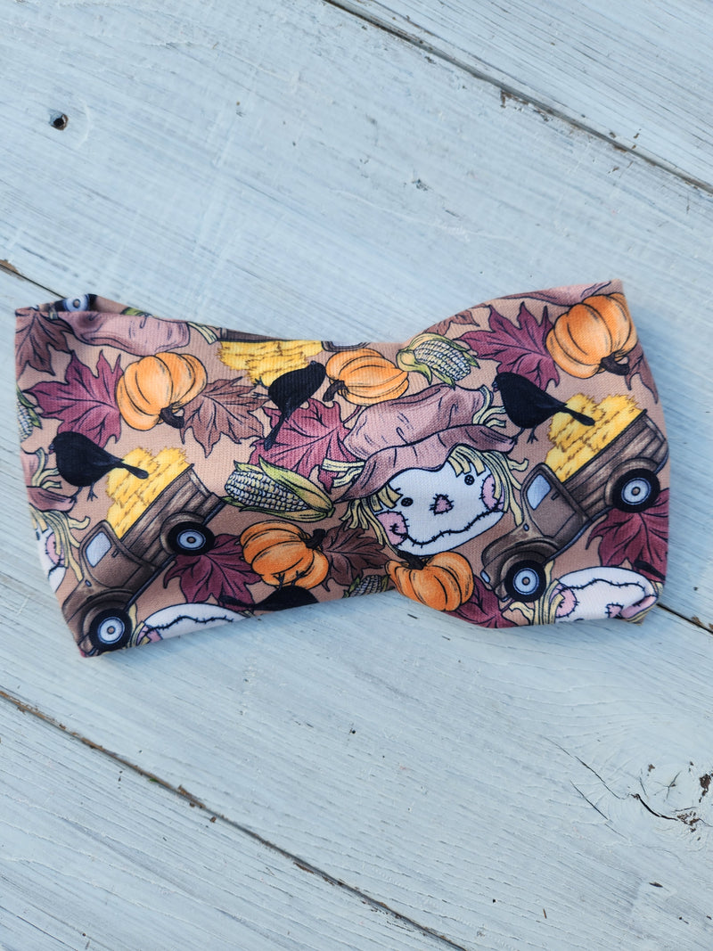 Scarecrow Faux Bow Headhug