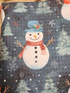 Waffle Kitchen Towel with Hanging Loop - Snowman