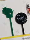 Wisconsin Supper Club Acrylic Stir Sticks
