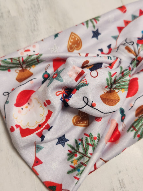 Santa & Friends Faux Bow Headhug