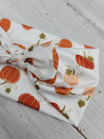 Pumpkin Faux Bow Headhug
