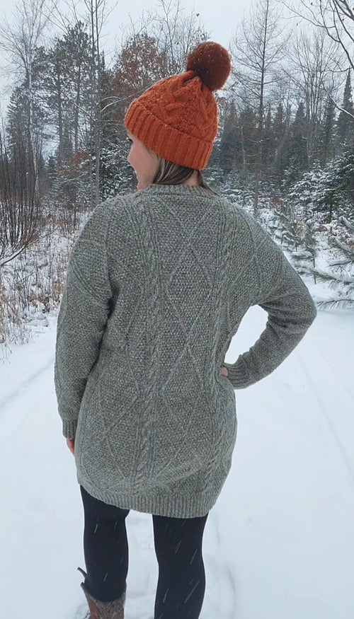 Winter Pines Sweater Dress