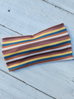 Vintage Stripe Faux Bow Headhug