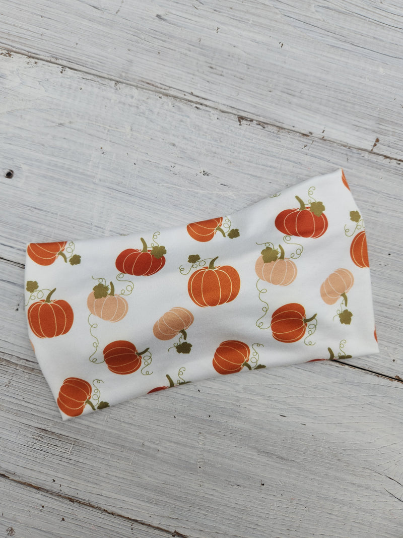 Pumpkin Faux Bow Headhug