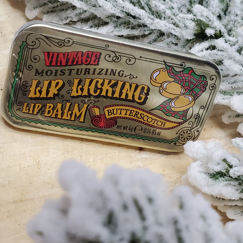 Vintage Lip Licking Lip Balm Tins - 3 Flavors Available