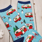 Christmas Camper Crew Socks - Women