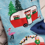 Christmas Camper Crew Socks - Women