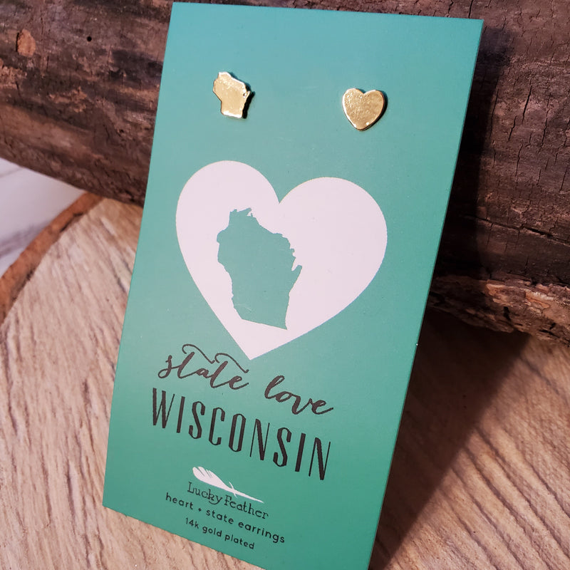 Wisconsin Love Earrings