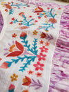 Moca Flutter Sleeve Embroidery Top