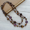 Tiger Eye Double Strand Necklace