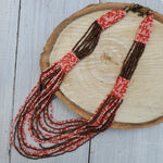 Woven Seed Bead Statement Necklace