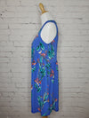 Roseau Tropical Print V-Neck Dress