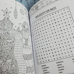 Christmas Coloring & Word Search Book