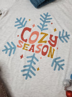 "Cozy Season" Snowflake Graphic Tee