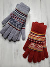 Isabela Aztec Pattern Gloves - 2 Colors