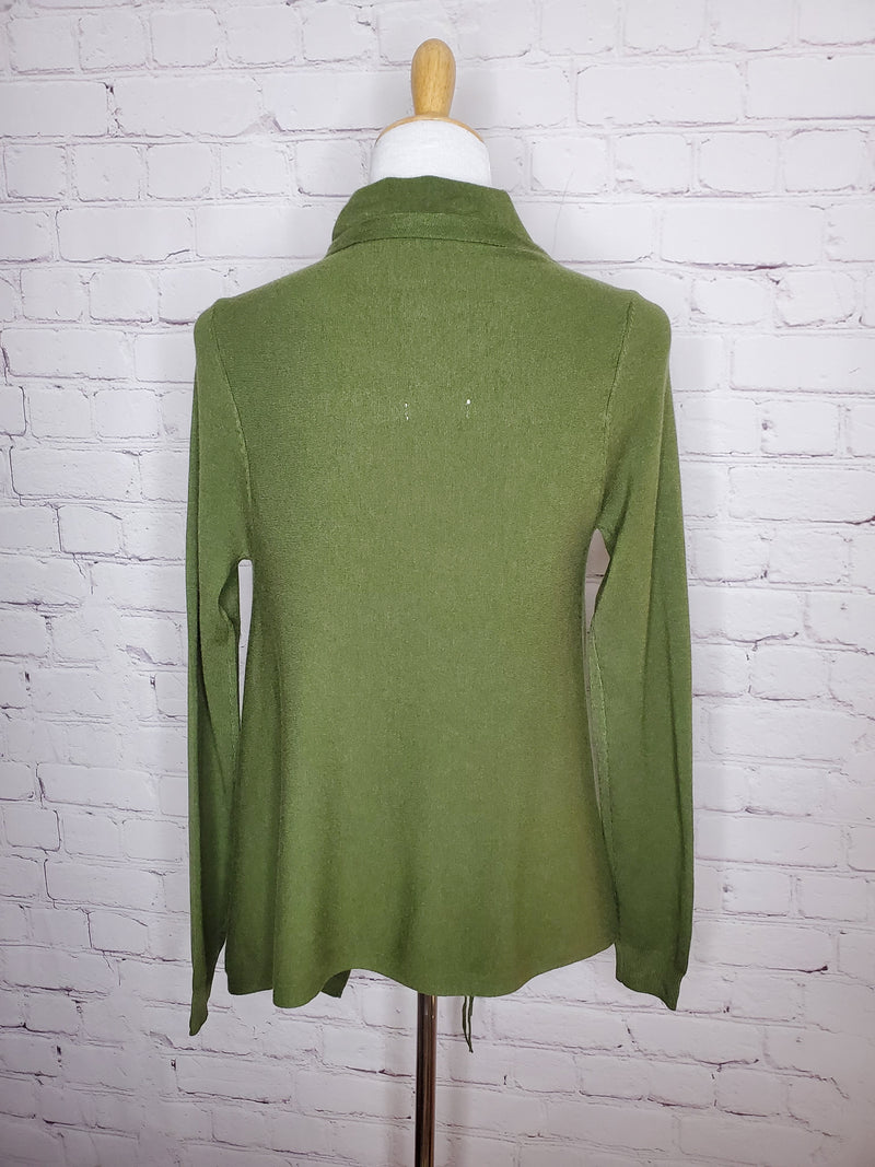 Bonito Fringe Cardigan - Chive