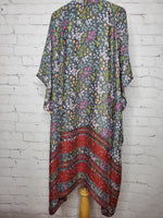 Ayr Floral Kimono with Embroidery - One Size