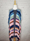 Noord Watercolor Stripe Kimono - One Size