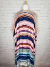 Noord Watercolor Stripe Kimono - One Size