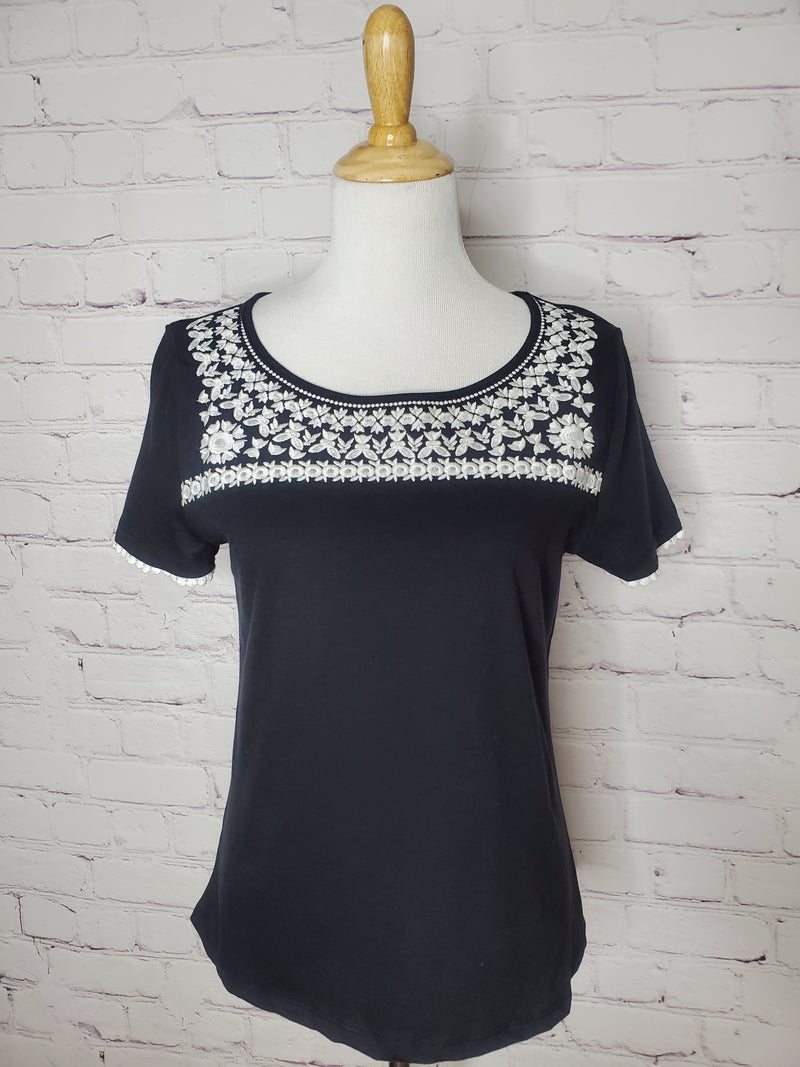 Uster Embroidered Top
