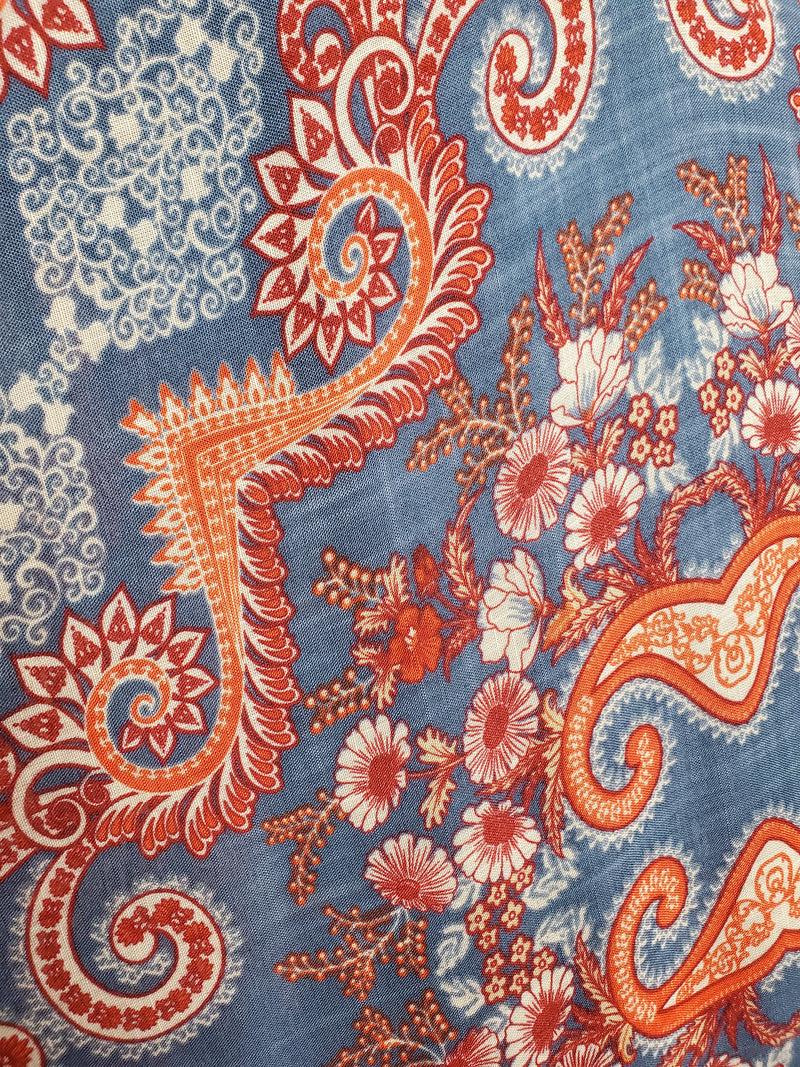 Biel Paisley Boho Print Kimono - One Size