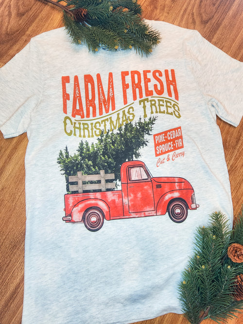 Farm Fresh Christmas Trees Graphic Tee