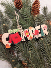 Happy Camper Wood Ornament