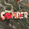 Happy Camper Wood Ornament