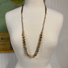 Stone Natural Bead Tie Necklace - 2 Colors