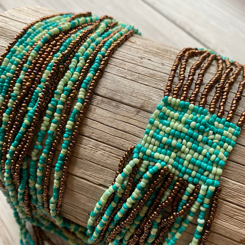 Multi-strand & Woven Seed Bead Collar