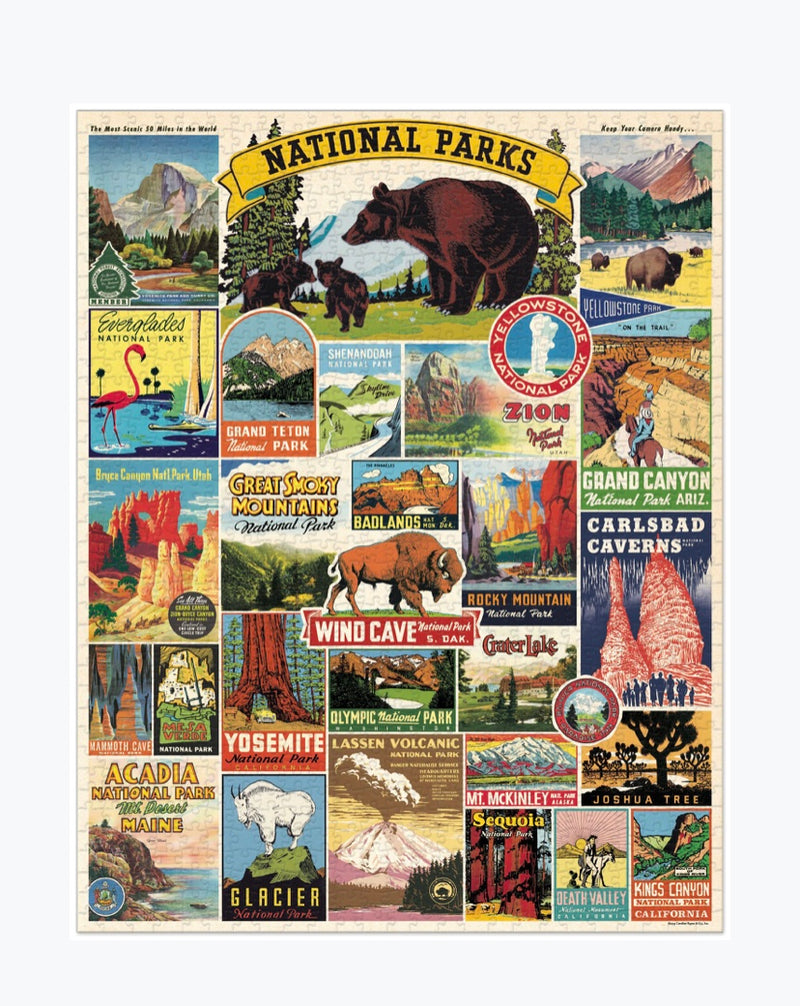 Cavallini 1000 pc. Puzzle - National Parks