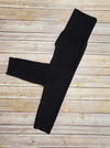 M. Rena Favorite High Waist Capri Legging - Solid Black
