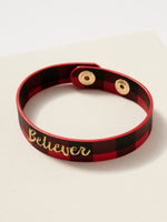 "Believer" Buffalo Plaid Bracelet